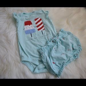 Baby Gap Blue Popsicle Outfit